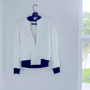 LAUREN RALPH LAUREN white polyester jacket